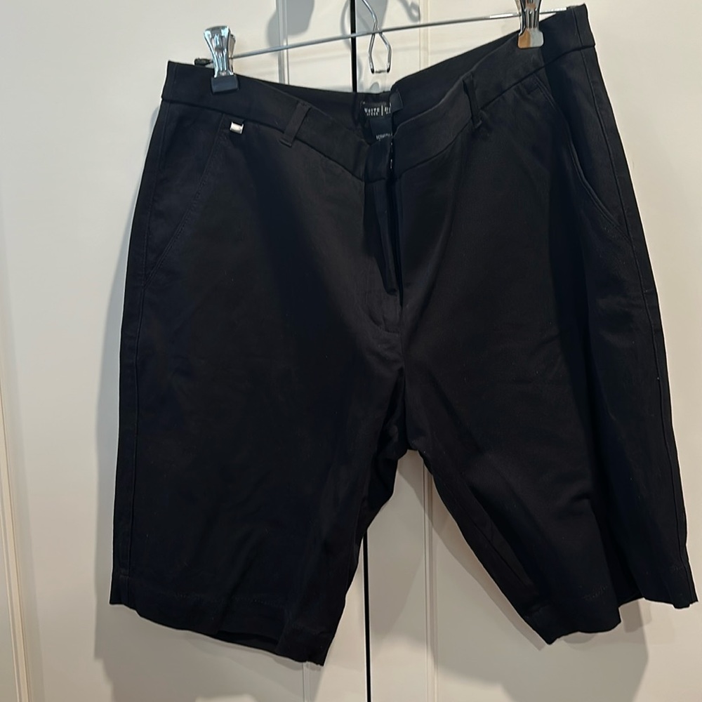 WHBM White Black Market Bermuda Shorts - Black and Khaki, size 12